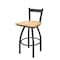 Holland Bar Stool Co 30" Low Back Swivel Bar Stool, Pewter Finish, Nat Maple Seat 82130PWNatMpl - alternate 1